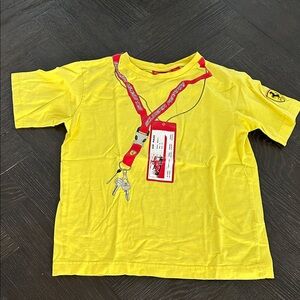 Ferrari Bright Yellow Tee with Red Accents